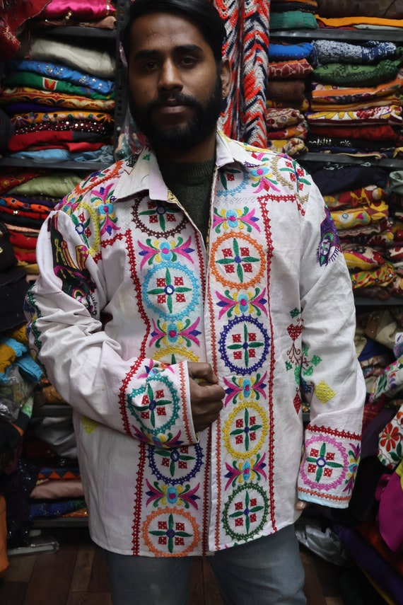Embroidered Long Coat / jacket,Boho/Hippie,Handwo… - image 1