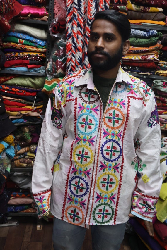 Embroidered Long Coat / jacket,Boho/Hippie,Handwo… - image 2