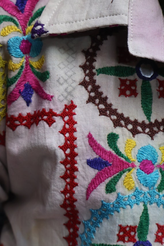 Embroidered Long Coat / jacket,Boho/Hippie,Handwo… - image 4
