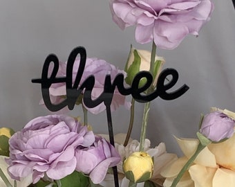 Table Numbers, Wedding Table Numbers, Coloured Acrylic Numbers,  Wedding Table Decorations