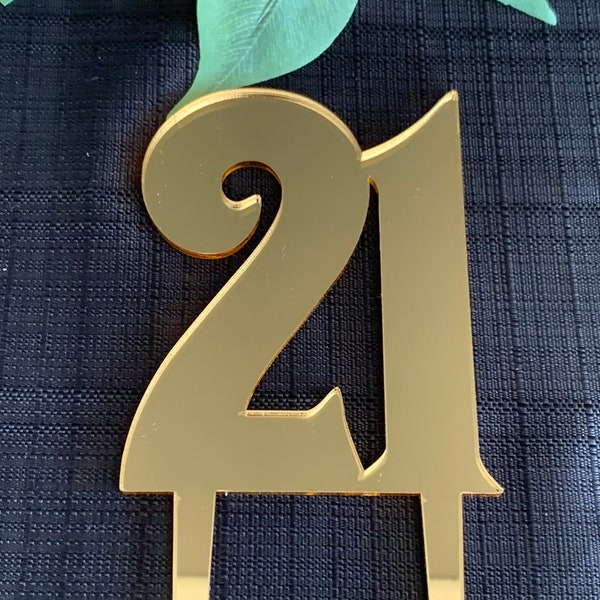 21 Cake Topper, 21st Cake, Twenty One, Happy 21st Birthday Cake Topper, Acrylic or Timber. Quick Next Day POST