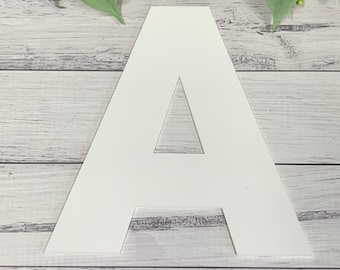 Reusable Alphabet Stencil: Cake Letter Stencil & Cookie Template  8" or 10"