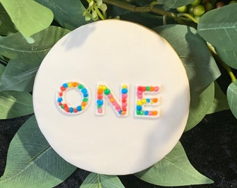 ONE Cookie Outline Embosser Stamp, Raised cookie embosser, Icing Fondant Stamp, Number One Stencil Cookie,