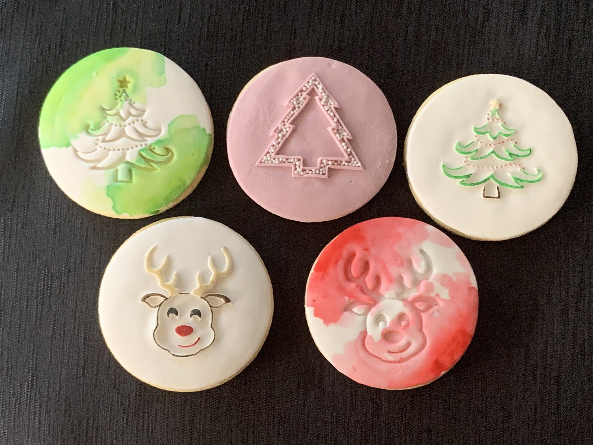 Christmas Cookie Stamp. Christmas Tree Cookie Stamp. Icing Etsy