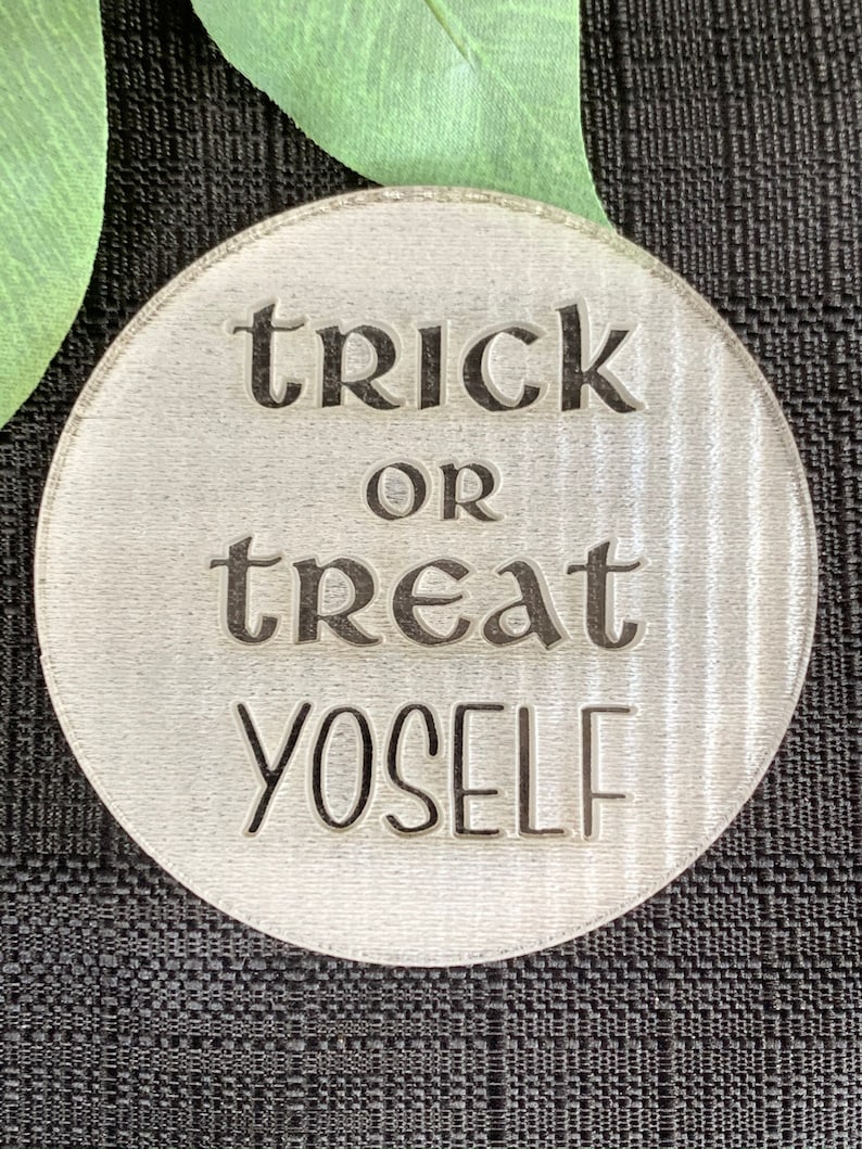 Halloween Trick or Treat Cookie stamp Fondant Stamp Multiple Deisgns. Trick or Treat yoself