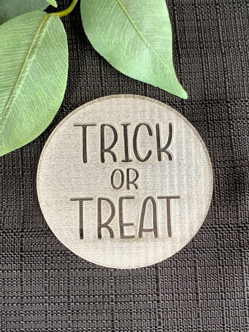 Halloween Trick or Treat Cookie stamp Fondant Stamp Multiple Deisgns. Trick or Treat yoself