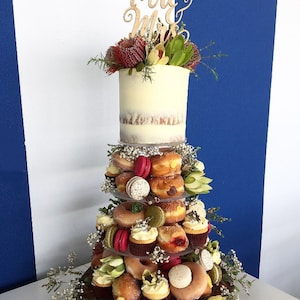 Acrylic Cupcake Stand – 3, 4, 5, 6 or 7 Tier | Clear or Frosted or Black Acrylic Dessert Display. Display Tower, Donut Tower. 4.5mm acrylic