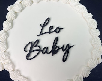 Zodiac Star Sign Cake Charm | Acrylic Baby Shower | Birthday Charm