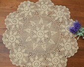 100 handmade round floral tablecloth, hand crochet table cover, round table topper for home wedding decoration
