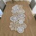 Set of 14 pcs ~ Assorted crocheted doilies, hand made lace doilies for DIY, Round doilies for doily runner ~ DIY doily set ONLY 