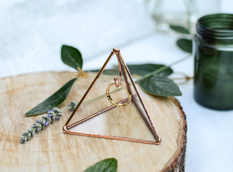 Ring Holder Pyramid Stain Glass Wedding Ring Holder Etsy