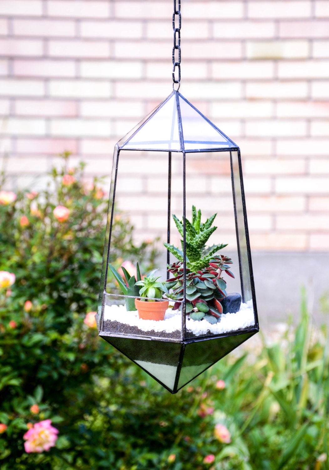 Terrarium en Verre, Terrarium, Terrarium Géométrique, Planteur de Verre Tache, Kit Cadeau Pour Elle,