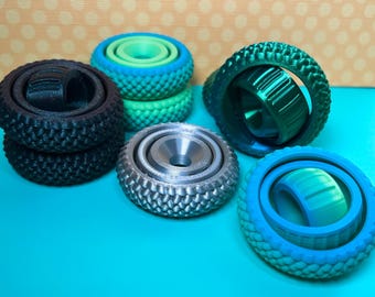 Fidget Spinner con anillo giratorio: juguete de escritorio silencioso impreso en 3D