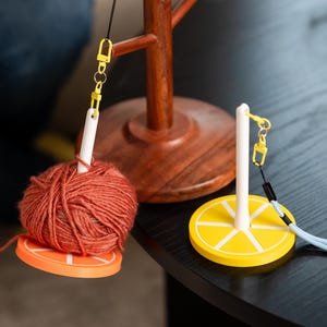 Cute Portable Yarn Holder - Wristlet Yarn Holder, Food-Themed - Travel Gift for Knitters, Crocheters
