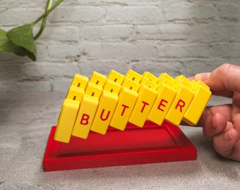 Sliding Butter Fidget - Novelty Flexi Butter with Optional Tray