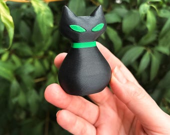Juguete vibrador para gatos de mediados de siglo: juguete antiestrés impreso en 3D con material reciclado
