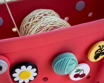 Spinning Yarn Holder for EVA Bags - Includes Decorative End Pieces
