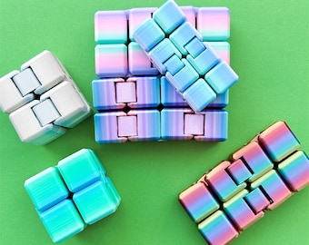 Rainbow Infinity Cubes - Two Sizes, Several Styles