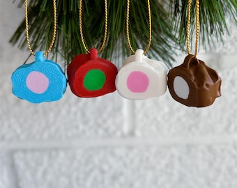 Adorno navideño de caramelo salado: decoraciones de dulces retro coloridas