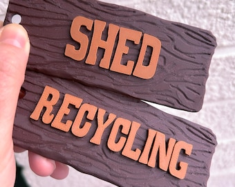 Llavero de madera personalizado impreso en 3D: llavero de estilo occidental de gran tamaño