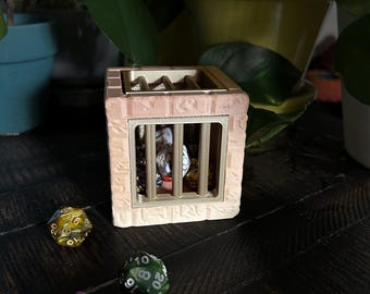 Cárcel de dados - Mazmorra de dados ligera con aspecto de piedra