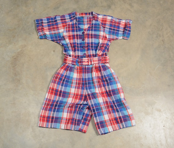 vintage 70s 80s romper playsuit shorts dress Acce… - image 3