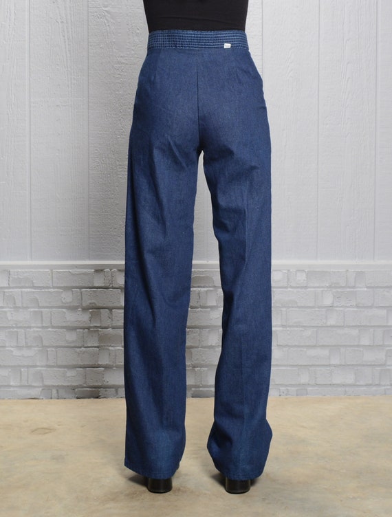 vintage 70s Levi's for Her jeans indigo denim wid… - image 3