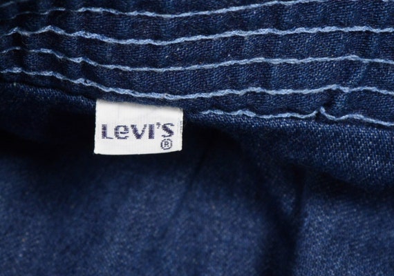 vintage 70s Levi's for Her jeans indigo denim wid… - image 5