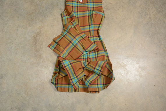 vintage 60s romper playsuit shorts dress Glenbroo… - image 4