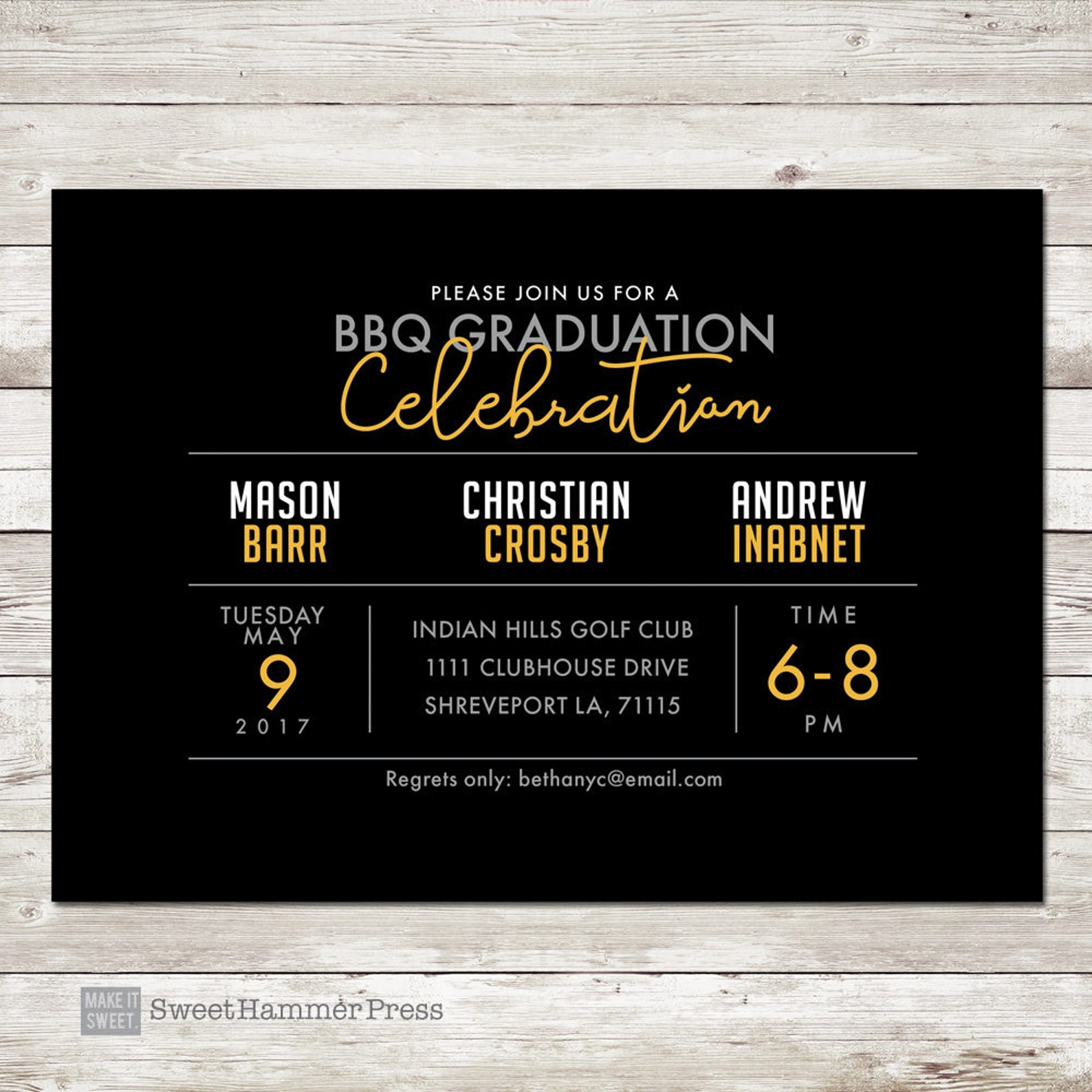 Graduation Party Group Invitation Group Grad Party Grad Etsy