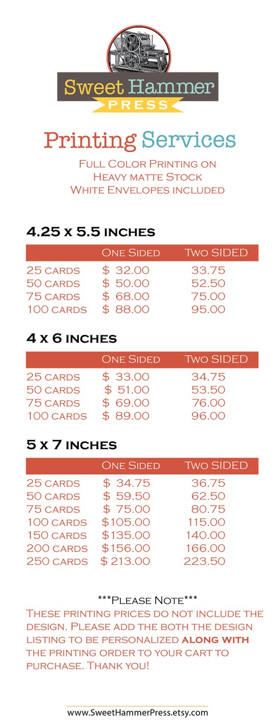 get custom cards printed