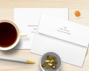 Return Address Printing on Envelopes | Digital Printing on Envelopes Add on | Custom Printed Invitation Envelopes