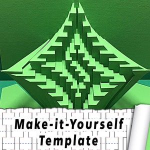DIY Template - &quot;Astroid Whorl&quot; kirigami paper sculpture