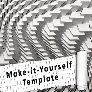 DIY Template - &quot;Zoshee&quot; Kirigami Pop-up paper sculpture