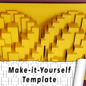 DIY Template - &quot;Spiralink&quot; kirigami paper sculpture