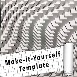 DIY Template - &quot;Bez-Yay Sintau Zag&quot; Kirigami Pop-up paper sculpture