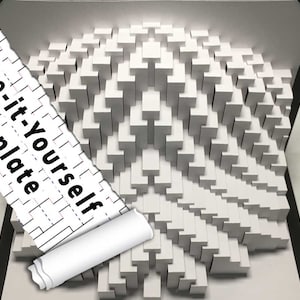 DIY Template - &quot;Spralgh&quot; Kirigami Pop-up paper sculpture