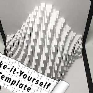 DIY Template - &quot;Thromb&quot; Kirigami Pop-up paper sculpture