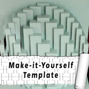 DIY Template - &quot;Obloid Whorl&quot; Kirigami Pop-up paper sculpture