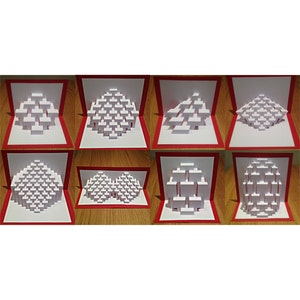 Plantillas de bricolaje: patrones de escultura de papel emergente Kirigami "Ben's Starter Kit" para principiantes