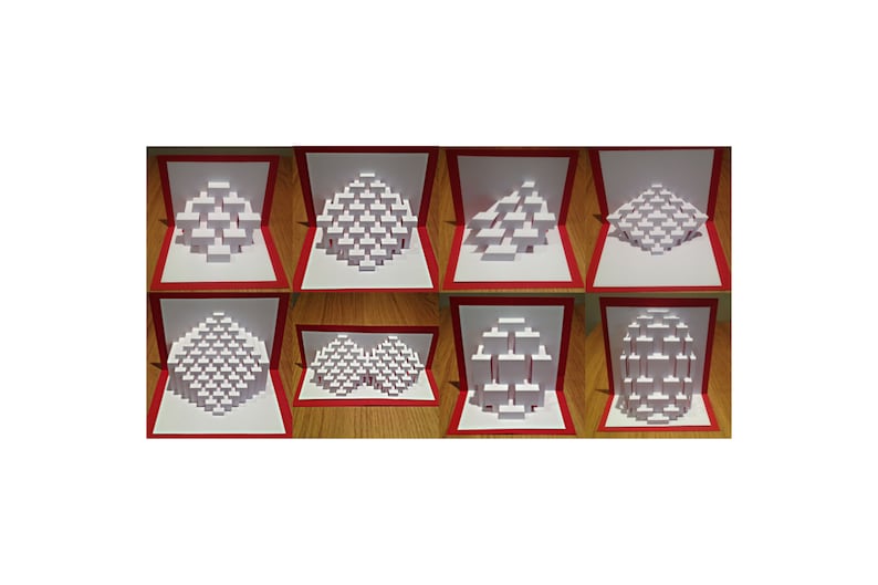 DIY Templates - "ben's Starter Kit" Kirigami Pop-up Paper Sculpture ...
