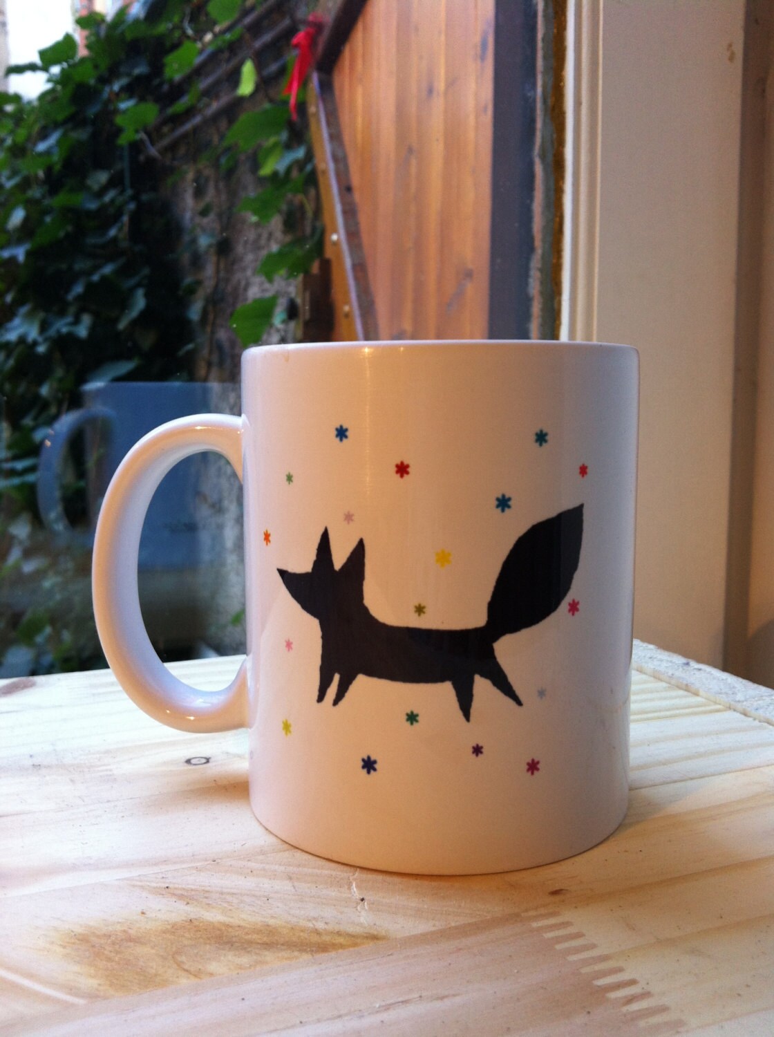 Mug Céramique Personnage Renaud Fait Main - 9x8x8.5 Cm - Noir - Neuf