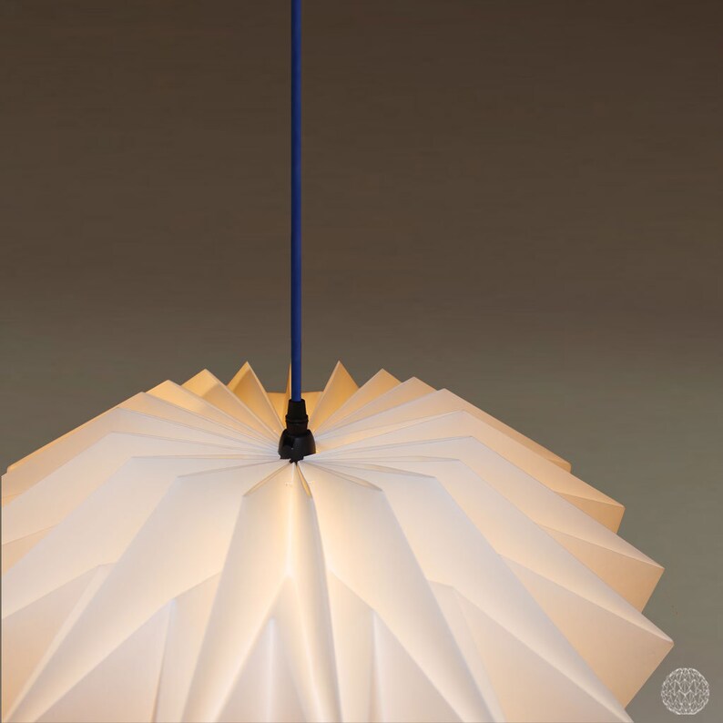 Origami Paper lampshade: Aladdin 50 cm white | Etsy