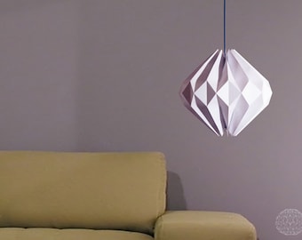 origami lamp: Lavender Diamond (almost white)