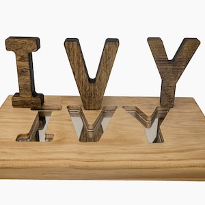 Wooden Mirror name puzzle | Baby Shower Gift | Kids 1st Birthday Gift |  Busy Board Nursery Decor