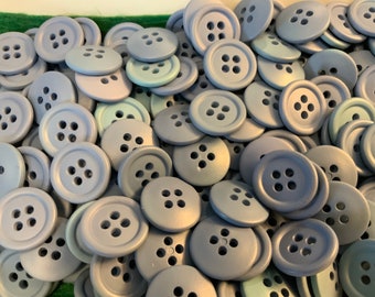 200  Vintage Permaloid Buttons Lite Blue