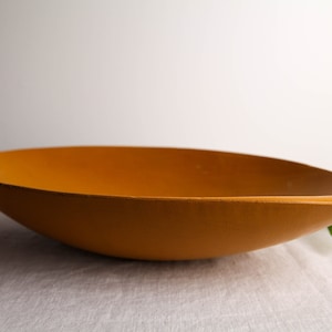 Beautiful vintage / antique hand turned primitive wooden bowl