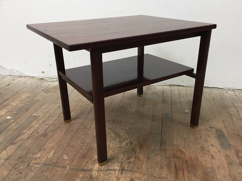 Architectural Side Table / Mcm End Table by Wormley for Dunbar Etsy