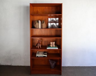 Vintage Danish modern teak bookcase c. 1970s