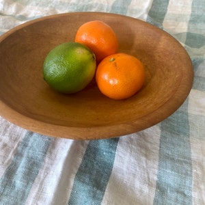 Beautiful vintage / antique hand turned primitive wooden bowl